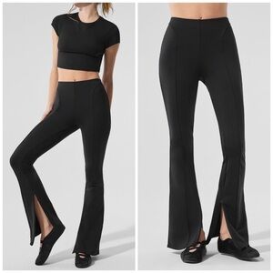 Alo Yoga High-Waist Zip It Flare Legging